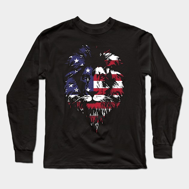 American Royalty Long Sleeve T-Shirt by graphicganga